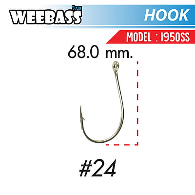 WEEBASS ตาเบ็ด - รุ่น BX 1950SS , 24 (50PCS)