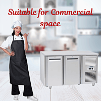 The two-door under-counter freezer from Blue Star Kitchen is perfect for Commercial spaces. The two-door under-counter freezer from Blue Star Kitchen is perfect for Commercial spaces.