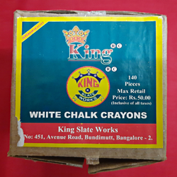 White Chalk Piece/Crayons Box