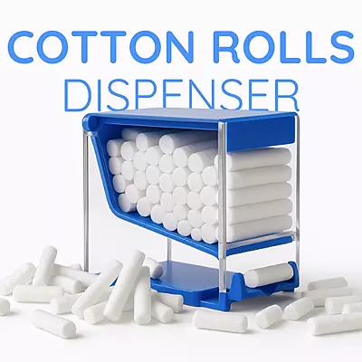 Cotton Roll Dispenser-Press Type