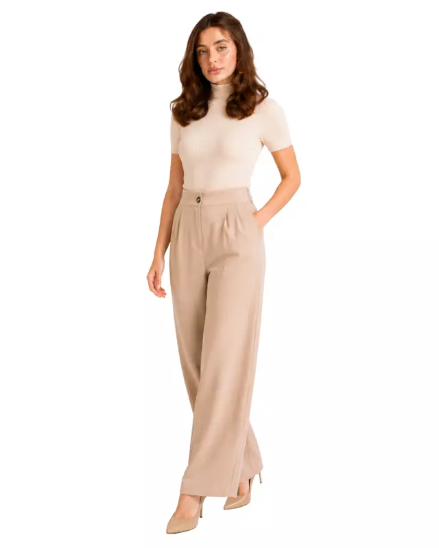 Elegant high-waisted wide-leg Pants
