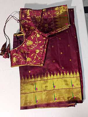 J151: Ready To Ship Beautiful Saree With Stitched Blouse