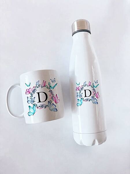 Initial Mug & Bottle Set