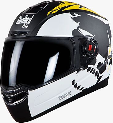 STEELBIRD SBA-1 BEAST GLOSSY BLACK/YELLOW C/V (L)