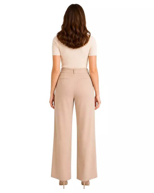 Elegant high-waisted wide-leg Pants