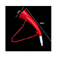 Curved Football Fan Horn Plastic Vuvuzela Colorful