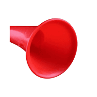 Curved Football Fan Horn Plastic Vuvuzela Colorful
