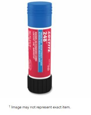 248™ Medium-Strength Threadlocker Solid Stick, 19 g, 1/4 in to 3/4 in dia, Blue