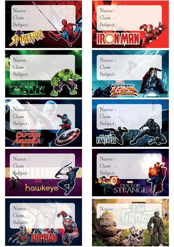 Waterproof Name Labels