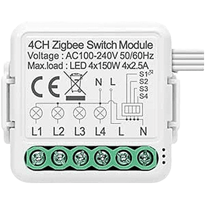 Akubela Zigbee Micro Switch 4 CH