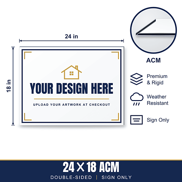 24x18 Metal (ACM) Sign — Sign Only