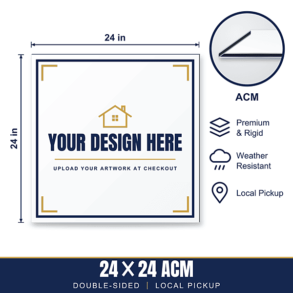 24x24 Metal (ACM) Sign — Weekly Pickup
