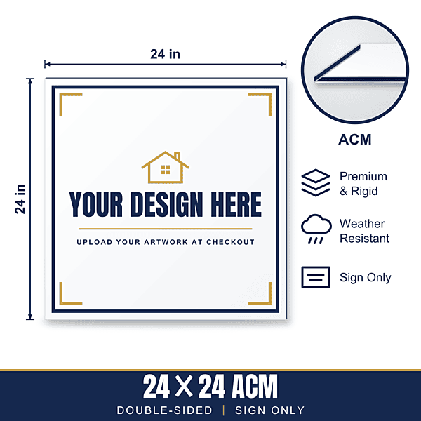24x24 Metal (ACM) Sign — Sign Only