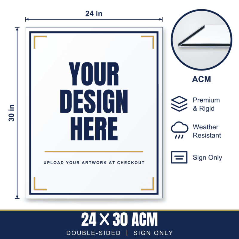 24x30 Metal (ACM) Sign — Sign Only