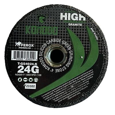 Komodo Hybrid Grinding Wheel - 4", 24 Grit, Box of 10 Wheels Komodo Hybrid Grinding Wheel - 4", 24 Grit, Box of 10 Wheels