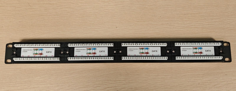 Cat 6 UTP 24 Port Patch Panel
