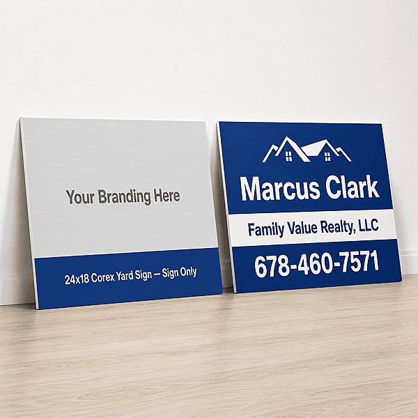 24x18 Corex Yard Sign — Sign Only
