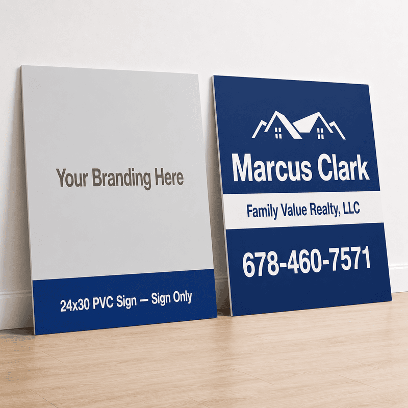 24x30 PVC Sign — Sign Only