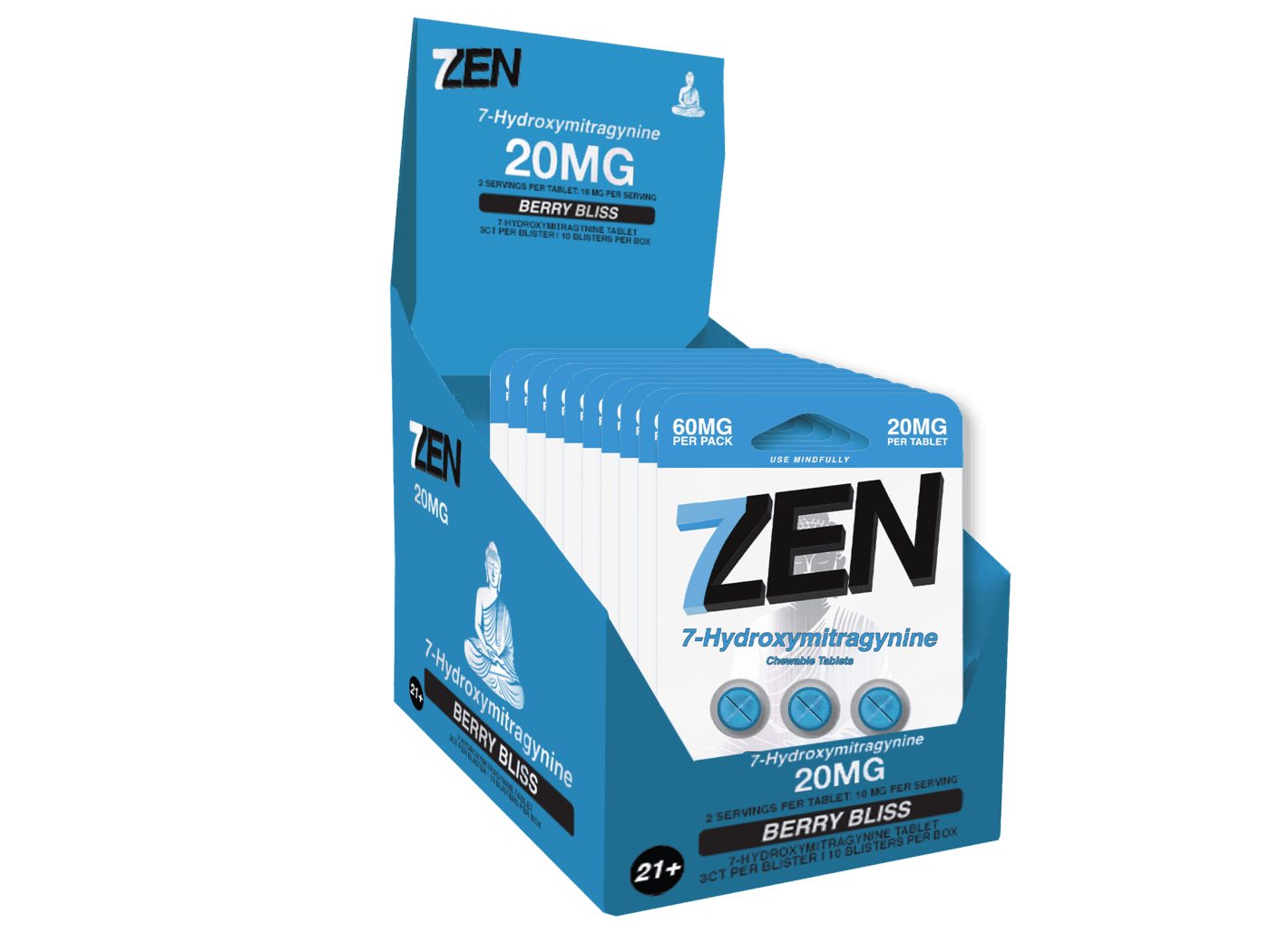 Berry Bliss 20 MG 3 Count Blister Display