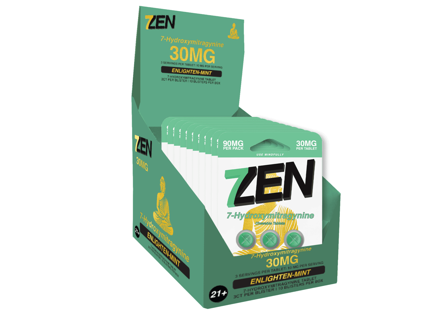 Enlighten-Mint Blend 30 MG 3 Count Blister Display