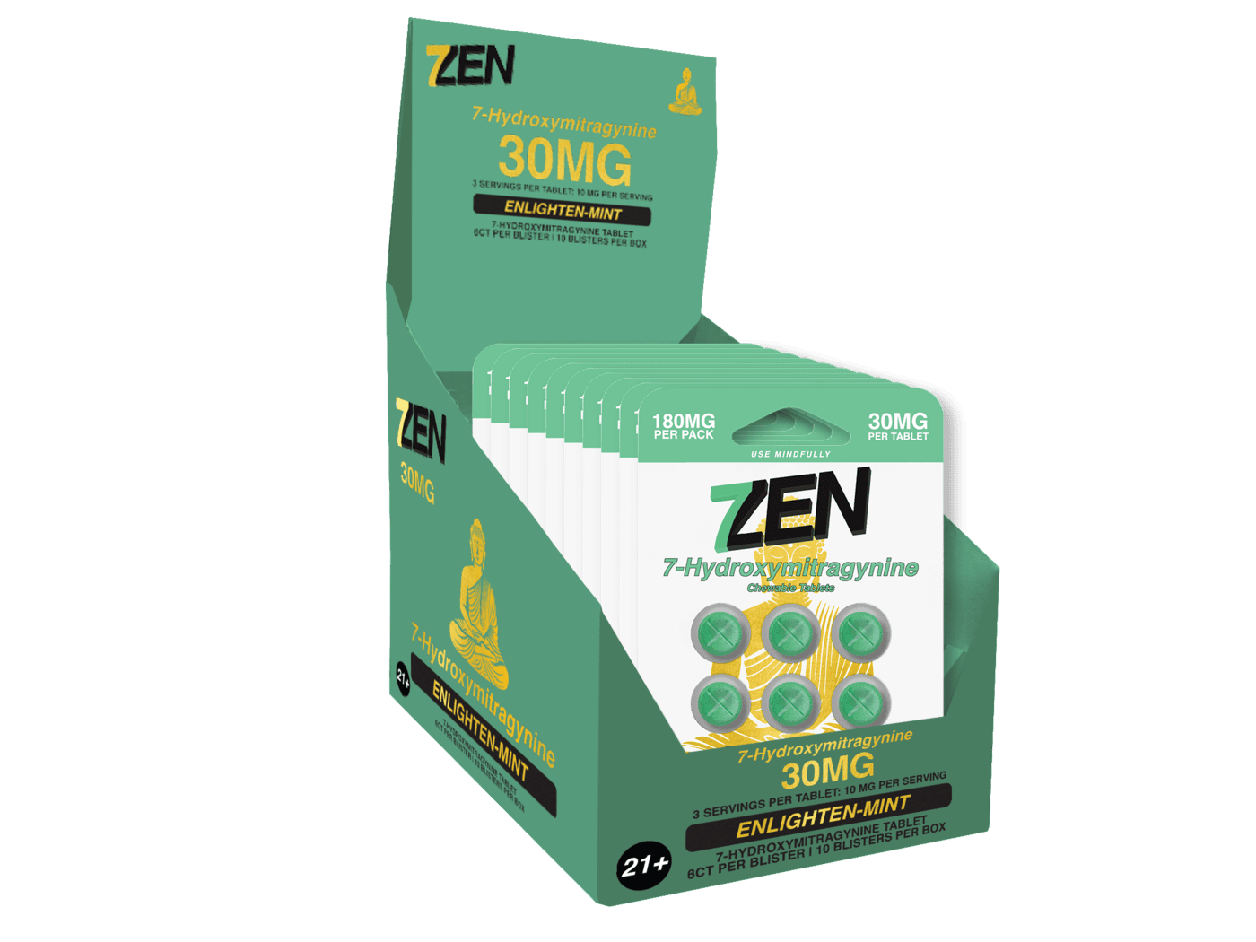 Enlighten-Mint Blend 30 MG 6 Count Blister Display