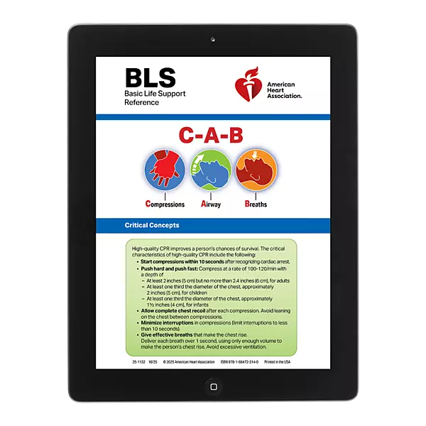 BLS Digital Reference Card