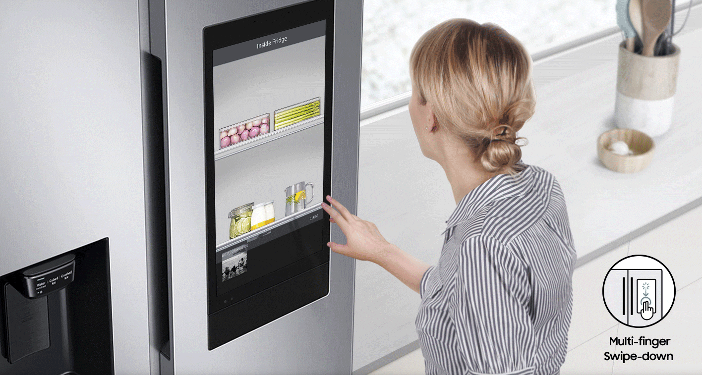 SAMSUNG Refrigerador 22 Pies SBS con dispensador Gris WIFI, RS22A5561S9/AP.    36 Meses Garantía General  20 años Garantía Compresor Digital Inverter