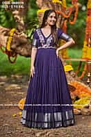 B3337: Beautiful Pure Handloom Cotton Frock B3337: Beautiful Pure Handloom Cotton Frock