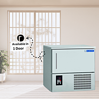 Close-up of the digital control panel on a Blue Star BF03G Blast Freezer.