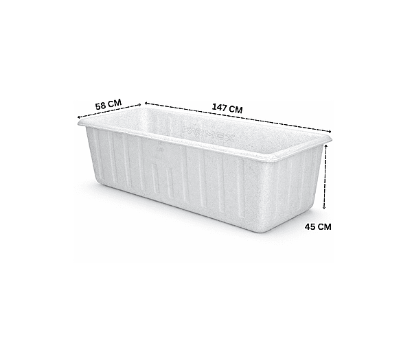 Farmex Trough 340L Solid Box