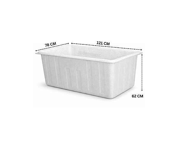 Farmex Trough 500L Solid Box