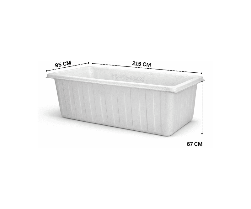 Farmex Trough 1000L Solid Box