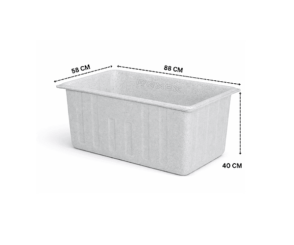 Farmex Trough 150L Solid Box