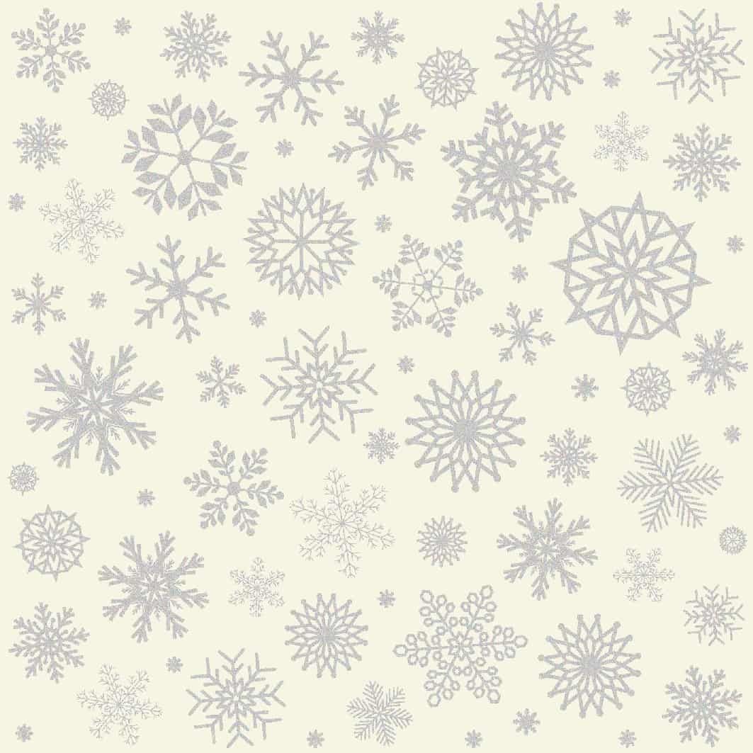 Feltro stampato 1 mm fiocchi di neve 30x40 cm vari colori