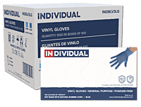 Blue Nitrile Examination Gloves 4 Mil, Powder Free, Latex Free - 10 BX/Case - 1,000/Case