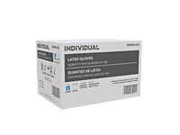 Latex Gloves, White, GP Powder Free 4 Mil, 10 BX/Case - 1,000/Case