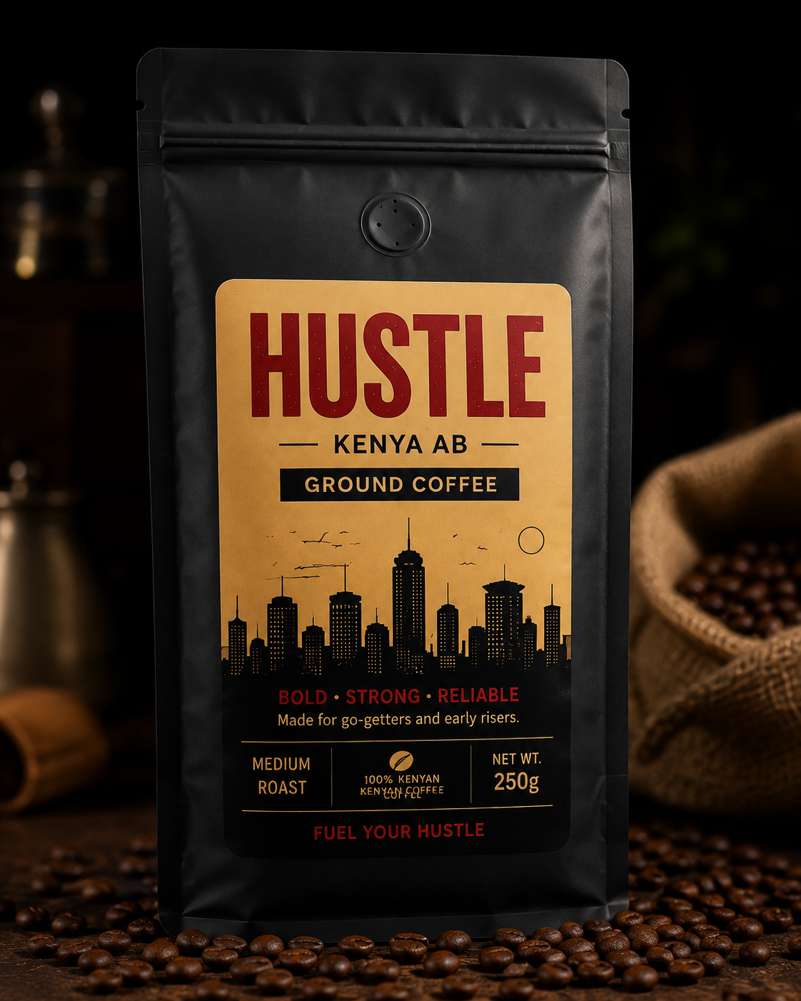 HUSTLE 250gms ( KENYA AB)