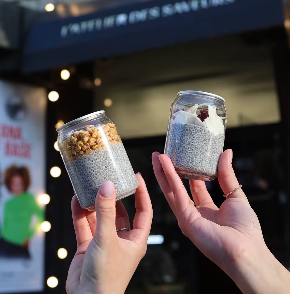 250ML ROUND PET CANS FOR DRINKS (A8)