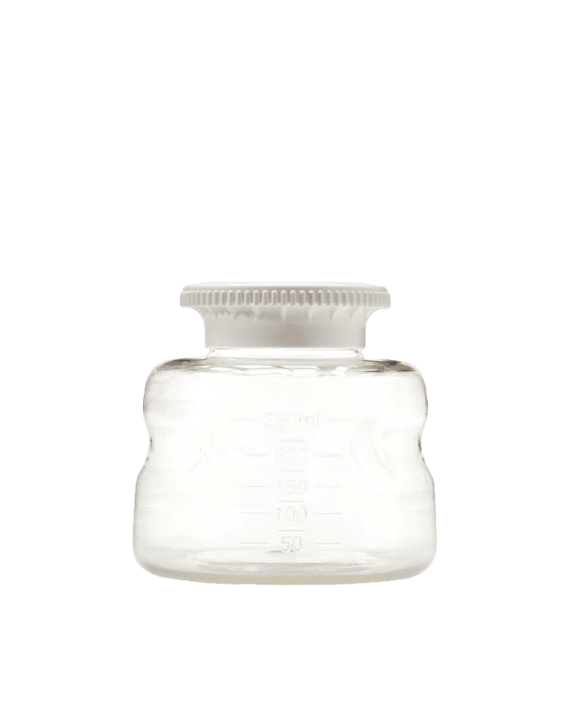 Autofil® Polystyrene Media Storage Bottles SECUREgrasp GL45 Cap 250 mL 24/CS