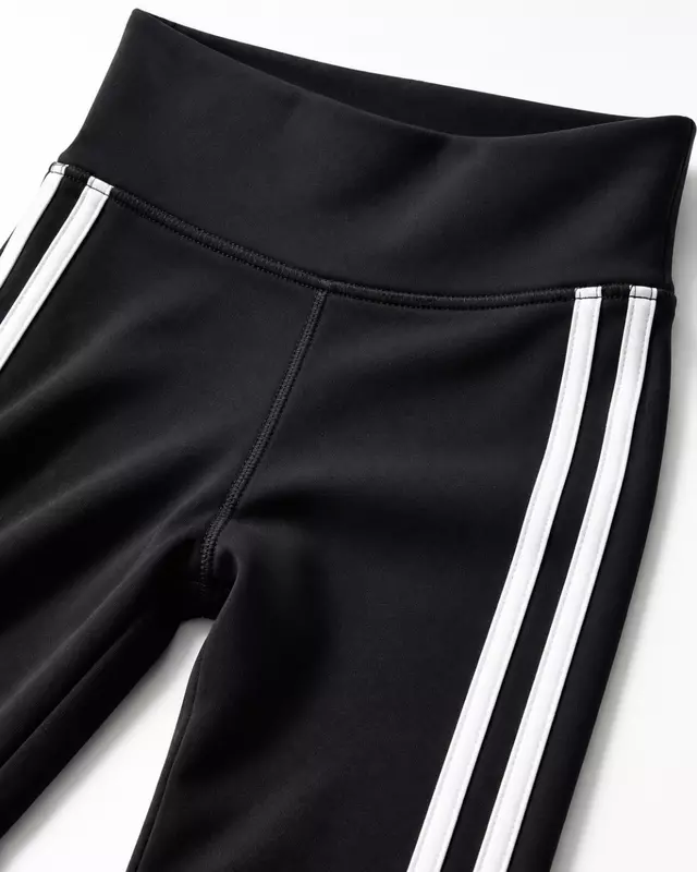 High-Waisted Double Side Stripe Leggings