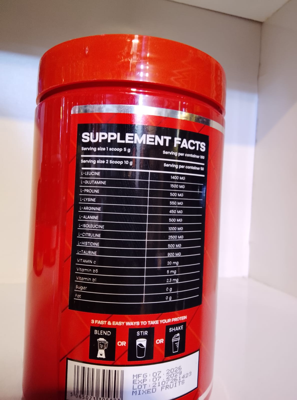GM Nutrition Amino 10,000 + Recovery 500g | امينو 10000 ريكفري جي إم