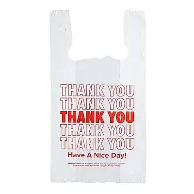 1/6 THANK YOU BAG (L) (900/CS) .43MIL