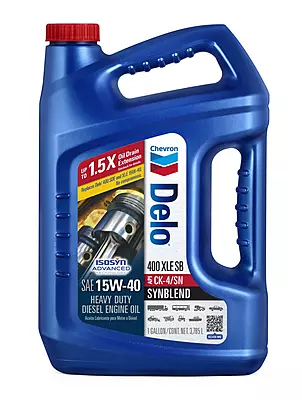 Chevron Delo 400 Xle Sb Synthetic Blend Heavy Duty Diesel Engine Oil (1 Gallon)
