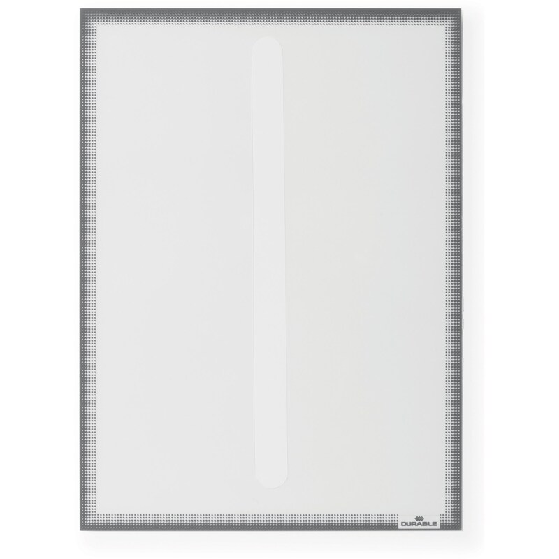 Durable Duraframe Static Cling Info Pocket A4 Grey