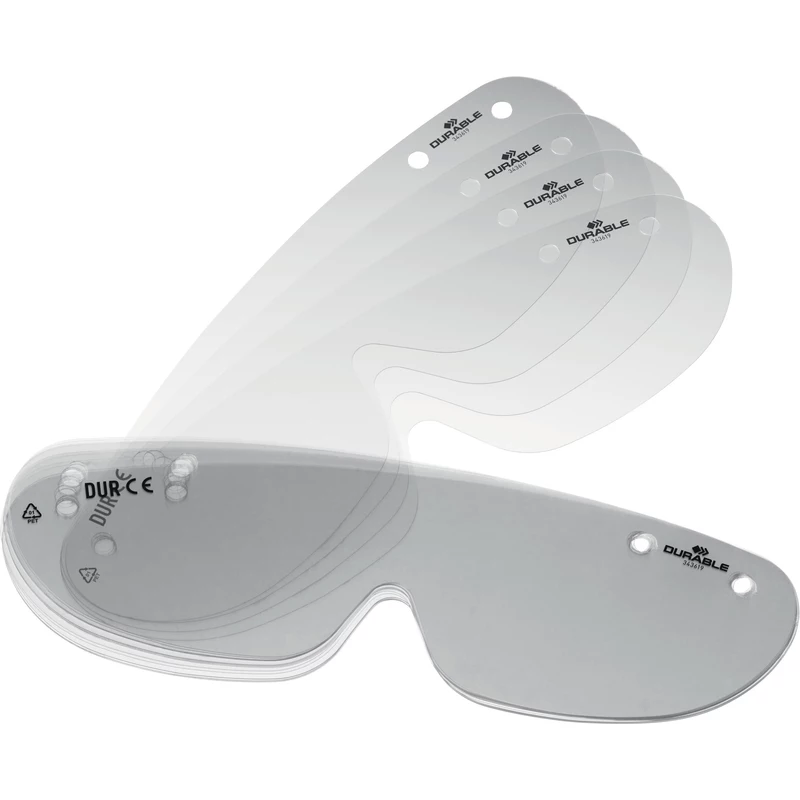 Durable Replacement Shields For Safety Glasses Clear Pack  Of 25