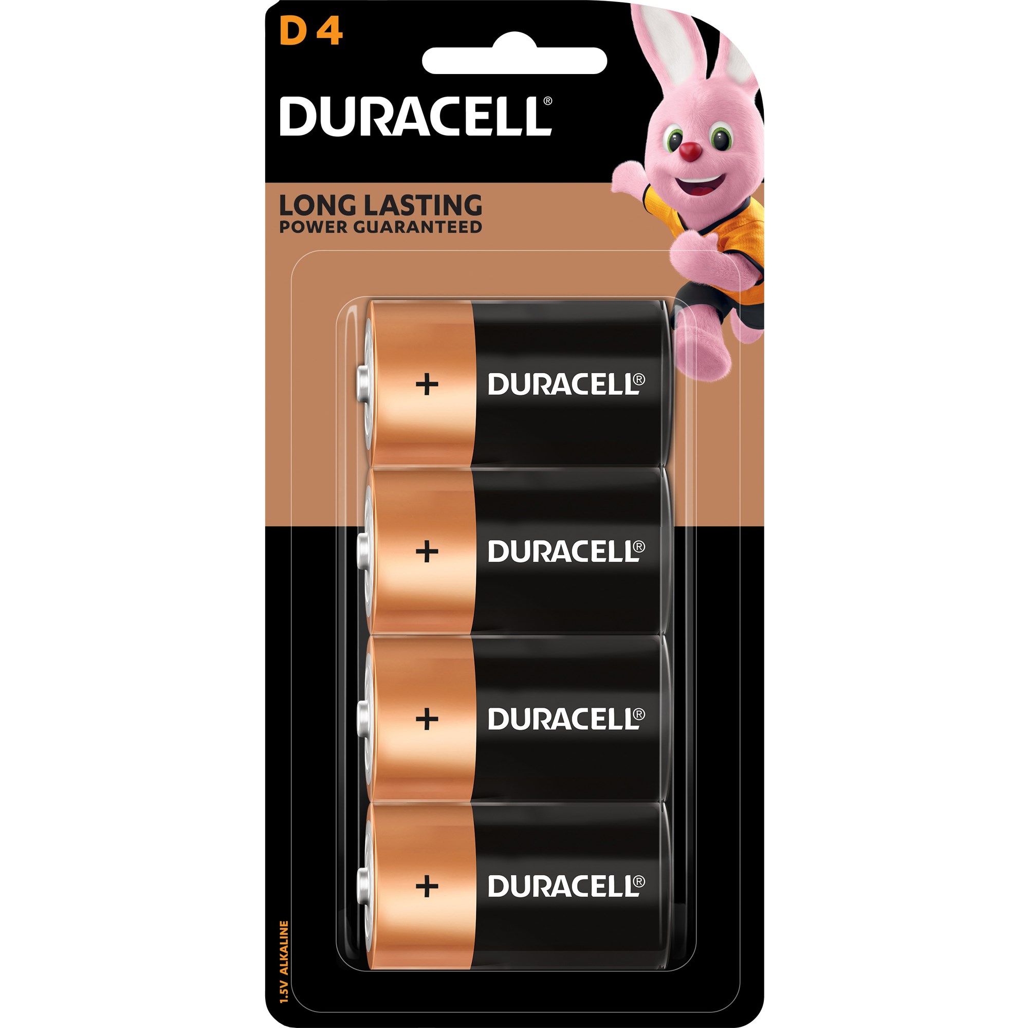 Duracell Coppertop Alkaline Battery Size D Pack  Of 4