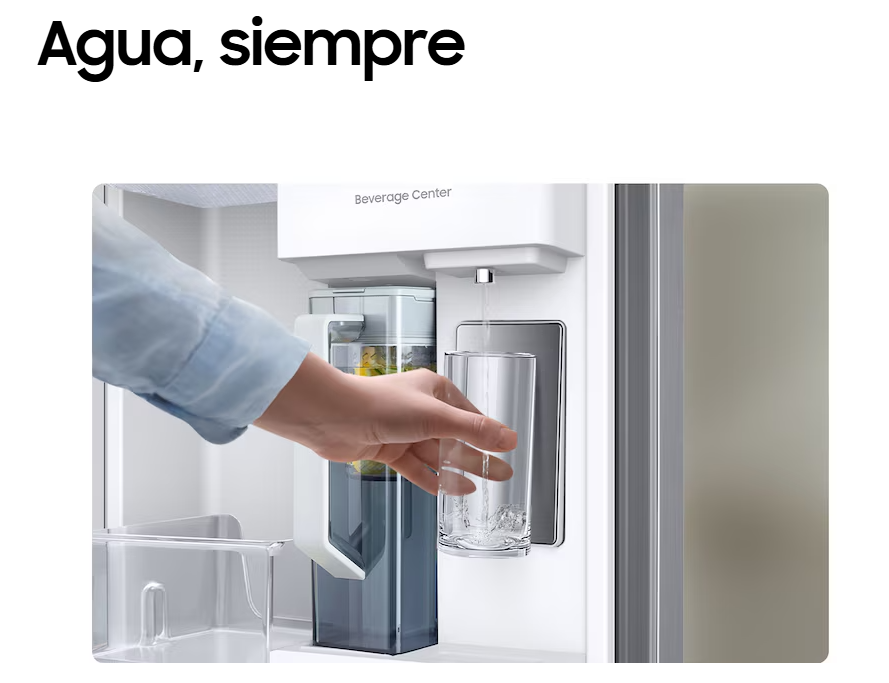 RS28CB760A7NAP, Refrigeradora SXS 28" bespoke. Azul y Blanco WIFI, SAMSUNG