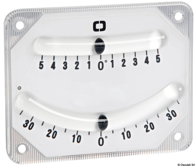 Double bubble inclinometer 100x80 mm