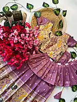 V765:Beautiful Two In One Paithani Tissue Lehenga Sets V765:Beautiful Two In One Paithani Tissue Lehenga Sets