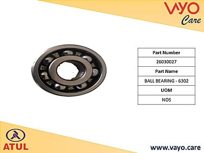 BALL BEARING - 6302 - 26030027 - GEM CARGO